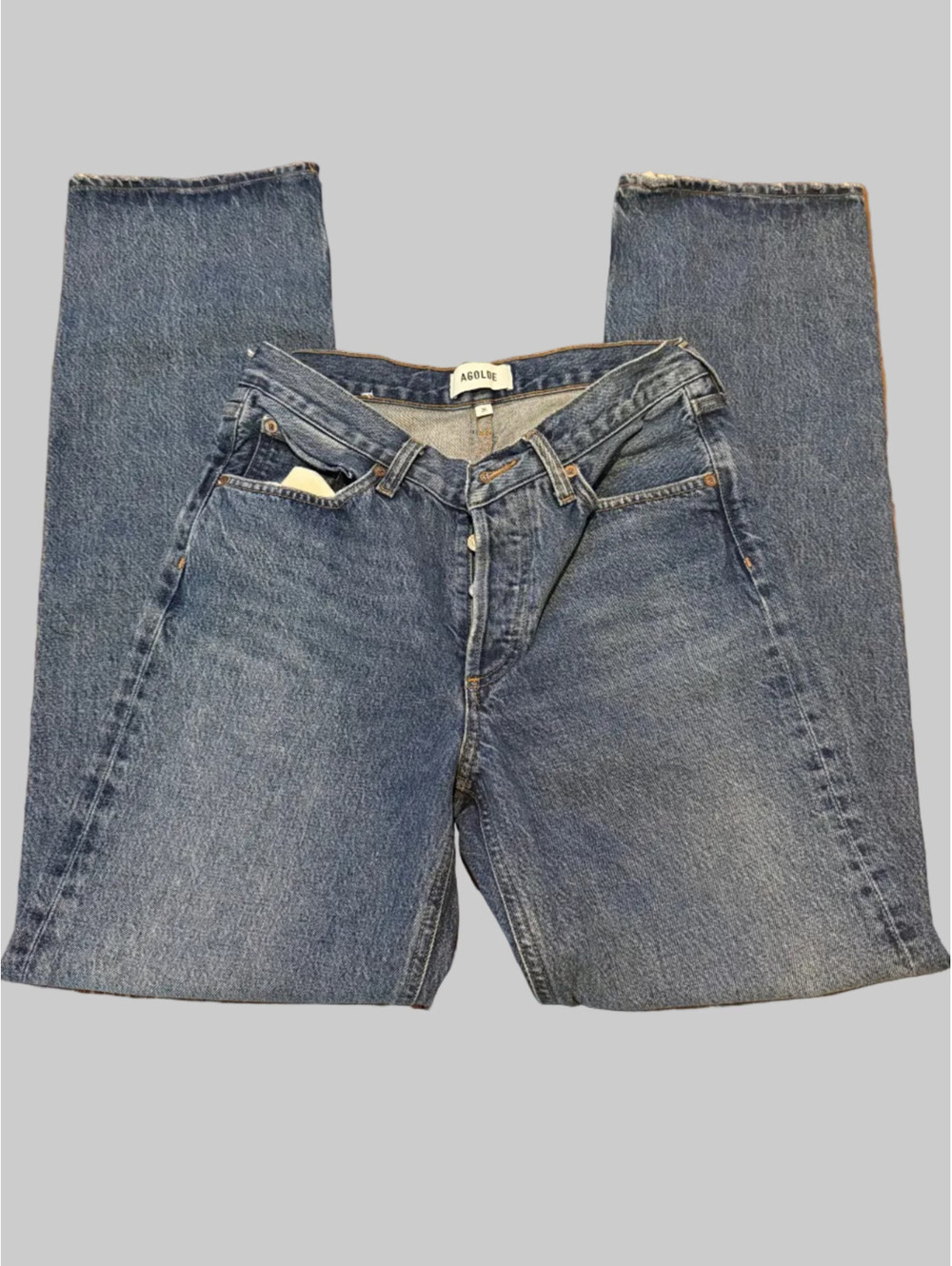 AGOLDE Size 26 V waist Wide Leg Jeans – Medium Vintage Wash